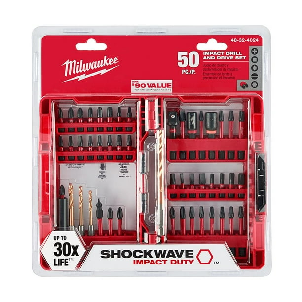 Milwaukee Shockwave Impact Duty Titanium Hex Shank Drill Bit Set 15-Piece Milwaukee Shockwave Impact Duty Titanium Hex Shank Drill Bit Set 15-Piece